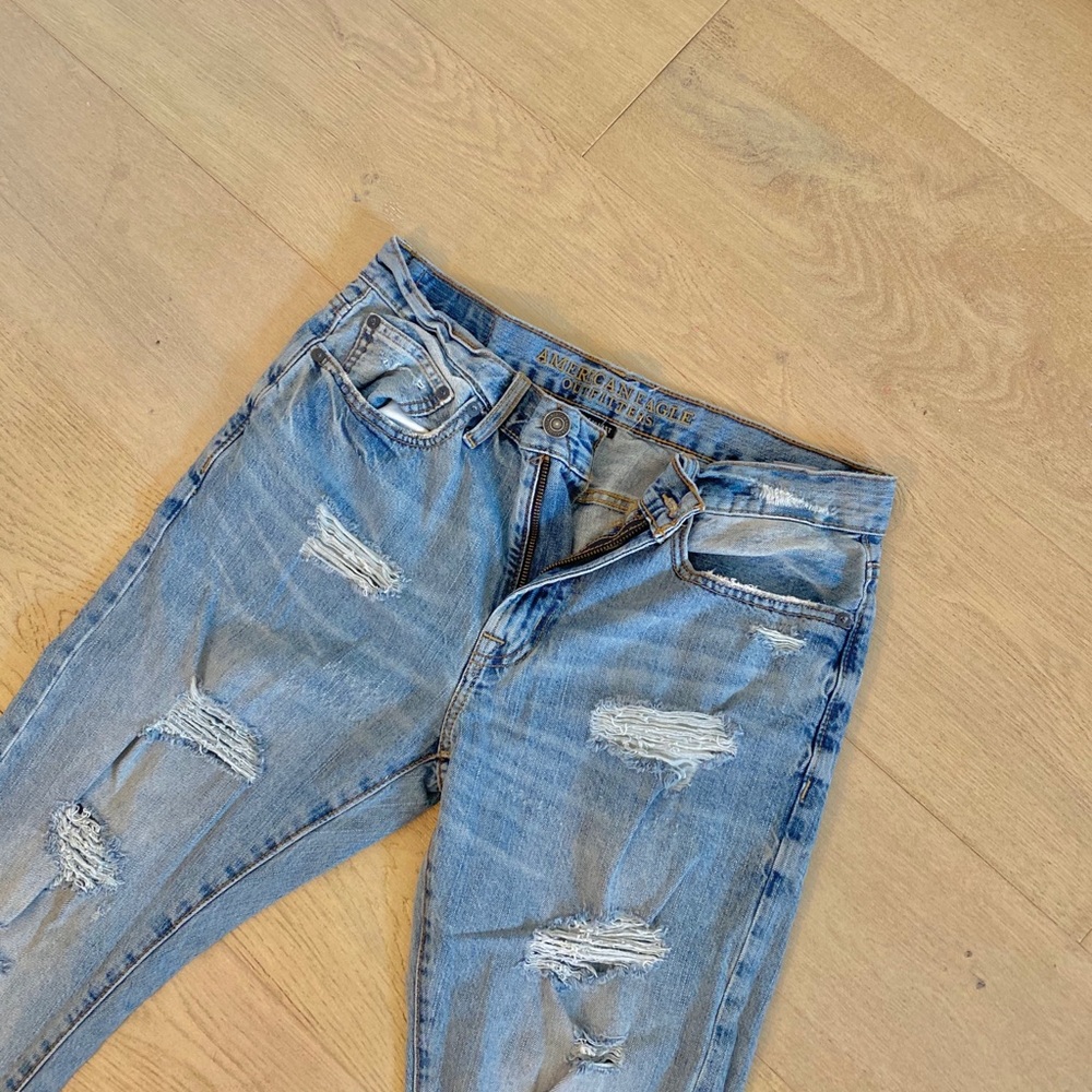 Men’s Distressed Denim Jeans - AEO